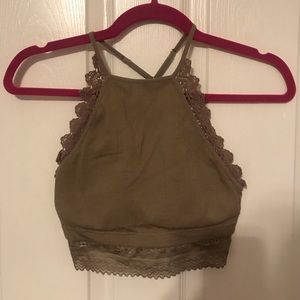 Brown Fornia crop top